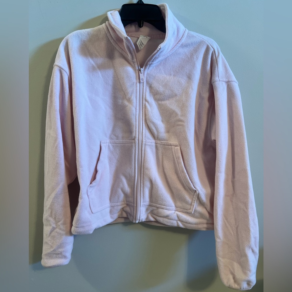 AVIA PASTEL PINK ZIP UP SIZE 8-10
